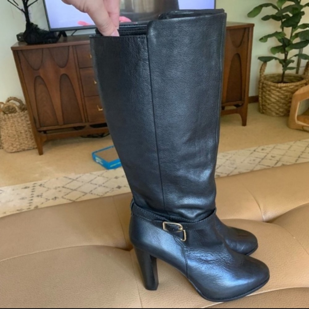 Banana Republic Black Genuine Leather Boots